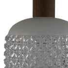 Nagyméretű retro mennyezeti lámpa pár geometrikus üveggel