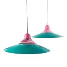 Massive Belgium pop art pink and turquoise spring Ceiling Lamp