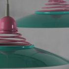 Massive Belgium pop art pink and turquoise spring Ceiling Lamp
