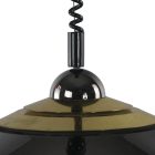 Massive Belgium rugós krómacél mennyezeti lámpa