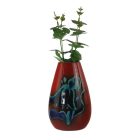 Red glazed ceramic vase by Allgauer