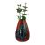 Red glazed ceramic vase by Allgauer