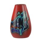 Red glazed ceramic vase by Allgauer