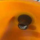 Je Fassunk orange glass celing lamp pair