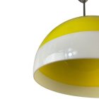 Szarvasi funky plastic yellow vintage chandelier