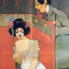 Art nouveau reprint poster Nakiri