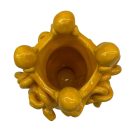 New ceramic Medusa female head statue, vase. Ancient Sicilian technique, mythological theme by F. Pistone