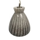 Black and white glass ceiling lamp by Honsel around 70 