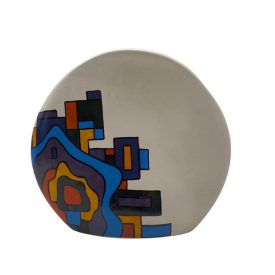 Ceramic vase inspired by Hundertwasser
