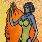 Cheerful attraction - 1968 - Mixed media graphic -