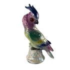 Porcelain cockatoo lamp from 70's