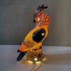 Porcelain cockatoo lamp from 70's