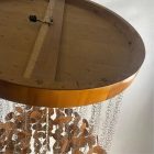 Mid-century natural Scandinavian wood ceiling lamp