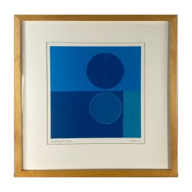 Midnight Moon - tempera, pastel