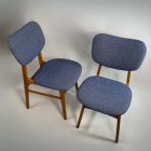 Restored Retro Wood Chair Pair – French Flair