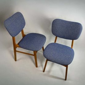 Restored Retro Wood Chair Pair – French Flair