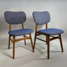 Felújított tömörfa retro szék páros 