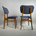 Felújított tömörfa retro szék páros 