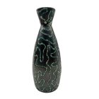Mid-century snake blue -metallic vase 