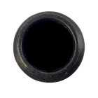 Brutalist black and orange abstract vase