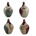 Mázas California stúdió kőedényváza