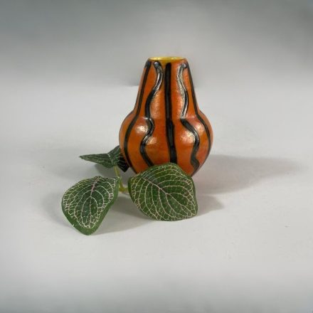 Vintage Tófej "Orange Boom" vase from 1970
