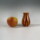 Retro Tófej  "Orange Slim' kerámia váza