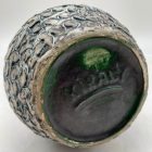 Király Károly iparművész fehér-fekete váza