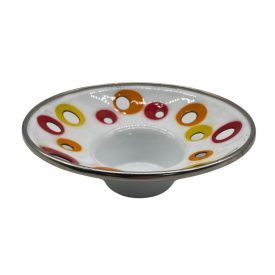 Vintage fire enamel candle holder