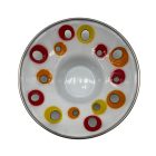 Vintage fire enamel candle holder