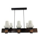 Mid-century copper ceiling lamp by György Csanádi