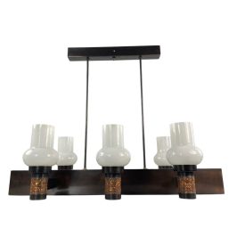 Mid-century copper ceiling lamp by György Csanádi