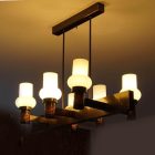 Mid-century copper ceiling lamp by György Csanádi