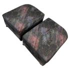 Vintage rolling ottomans from the 80s
