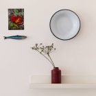 Ruscha wall ceramic picture - extravagant home accessory-