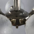 Space age chrome and glass ceiling lamp
