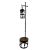 Industrial wrought iron floor lamp 70's