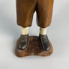 Tintin and Milou - antique wooden toy figure -