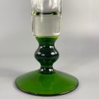 Elegant poison green acid-etched vase from 1940