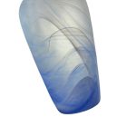 Blue vintage veil glass vase