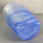 Blue vintage veil glass vase