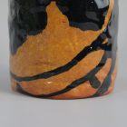 Extravagant abstract glazed ceramic vase