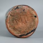 Extravagant abstract glazed ceramic vase