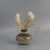 Natural vintage shabby chic round vase