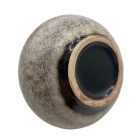 Natural vintage shabby chic round vase