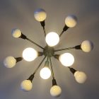 Huge Sputnik-style mid-century ceiling chandelier by Csanádi
