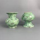 Pastel turquoise blue vase pair from the 60s by Scheurich & Greulich 