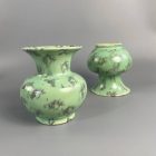 Pastel turquoise blue vase pair from the 60s by Scheurich & Greulich 