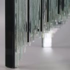 Egyedi üveglapos "Matrix" dohányzóasztal 