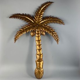 Mid-century palm tree wall decoration